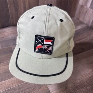 VTG Summer Camp Patch Snapback Hat Baseball Cap Fishing Golf Tennis Boat‎ USA